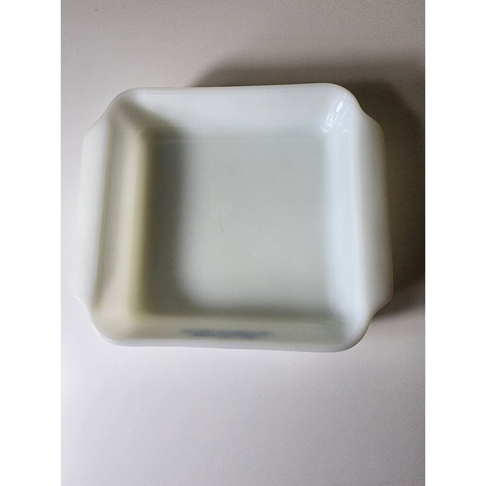 Vintage ANCHOR HOCKING Fire King Blue Cornflower8" Baking Dish Ovenware - Picture 3 of 6